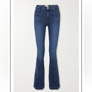 Le Bardot crop flare denim